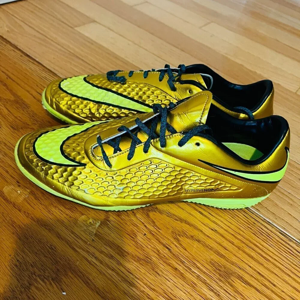 Nike Neymar Hypervenom Phelon Premium NJR IC Gold Coin Size 9.5 Men’s Shoes